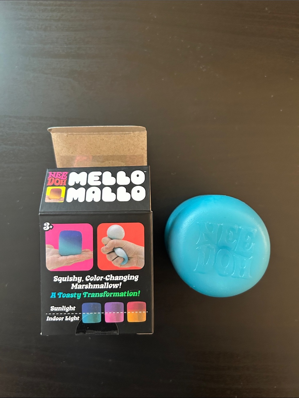 Needoh Mello Mallo Color-Changing Marshmallow Toy - Blue